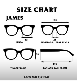 JAMES | Original Carel Jeni Eyewear Include Lensa